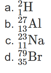 <p>2.16 Determine the number of protons, neutrons, and electrons for each of the following atoms:</p>