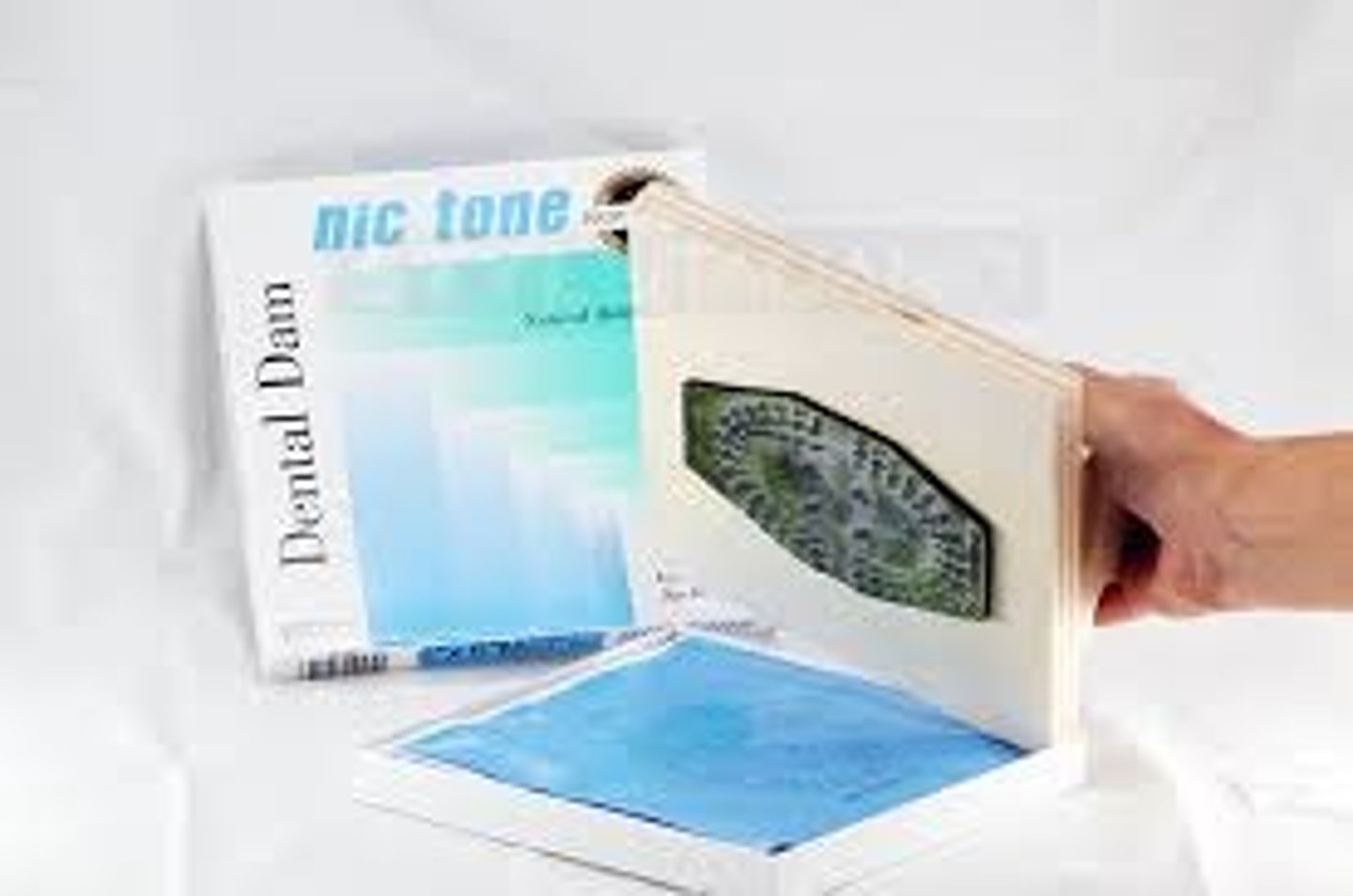 <p>inkpad used to mark the dental dam of the full mouth arches in ink.</p>