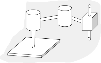 <p>Cylindrical Workspace</p><p>Used for factory assembly in single planes</p>
