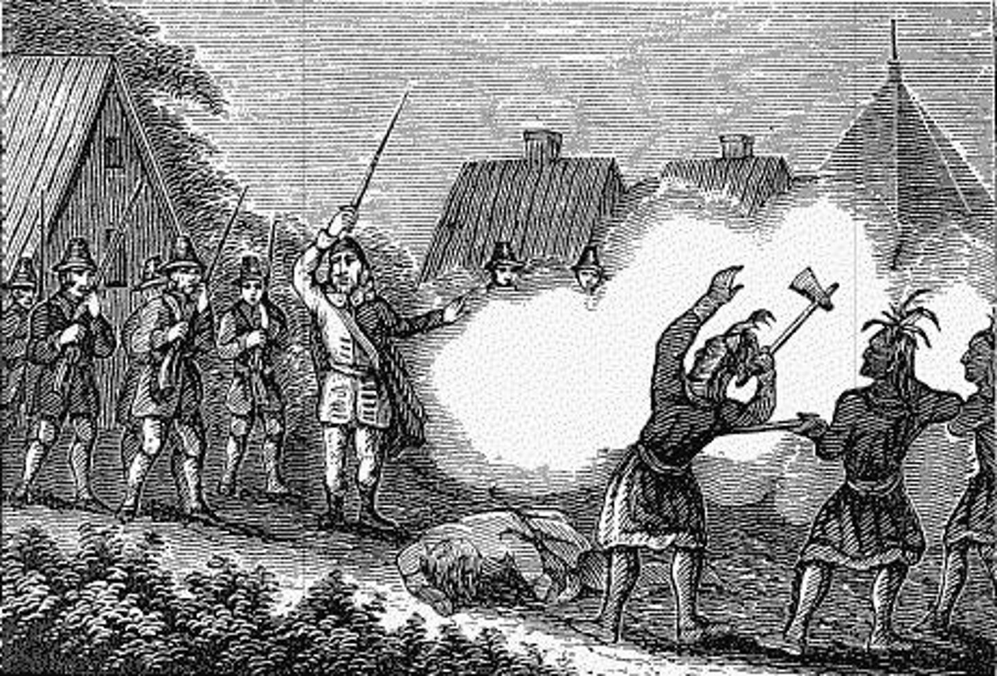 <p>Conflict in New England between Wampanoags, Narragansetts, and other Indian peoples against English settlers. Sparked by English encroachments on native lands.</p>