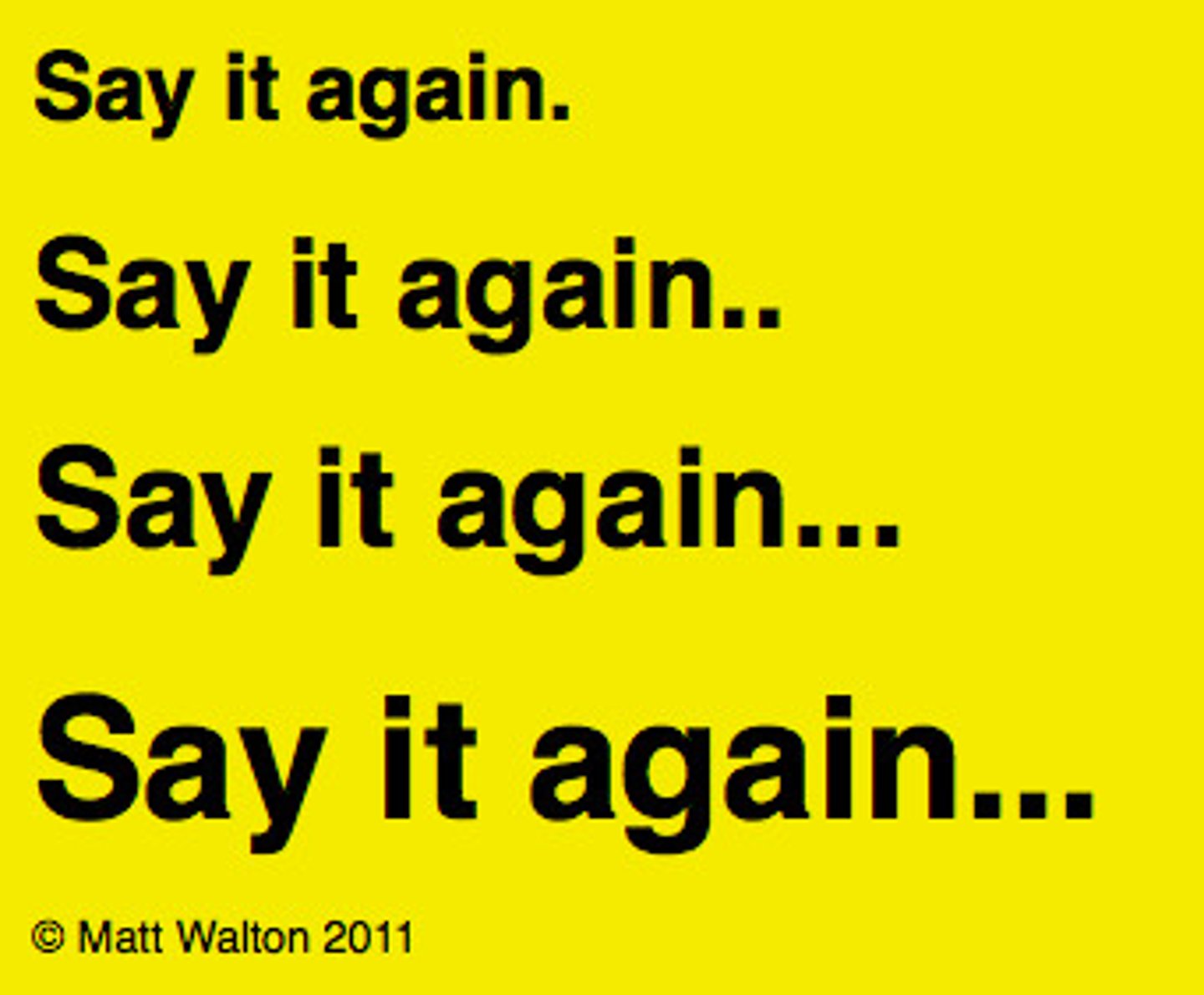 <p>Repeating a word, phrase, or idea for emphasis or rhythmic effect, in order to convince the audience of an idea or concept.</p>