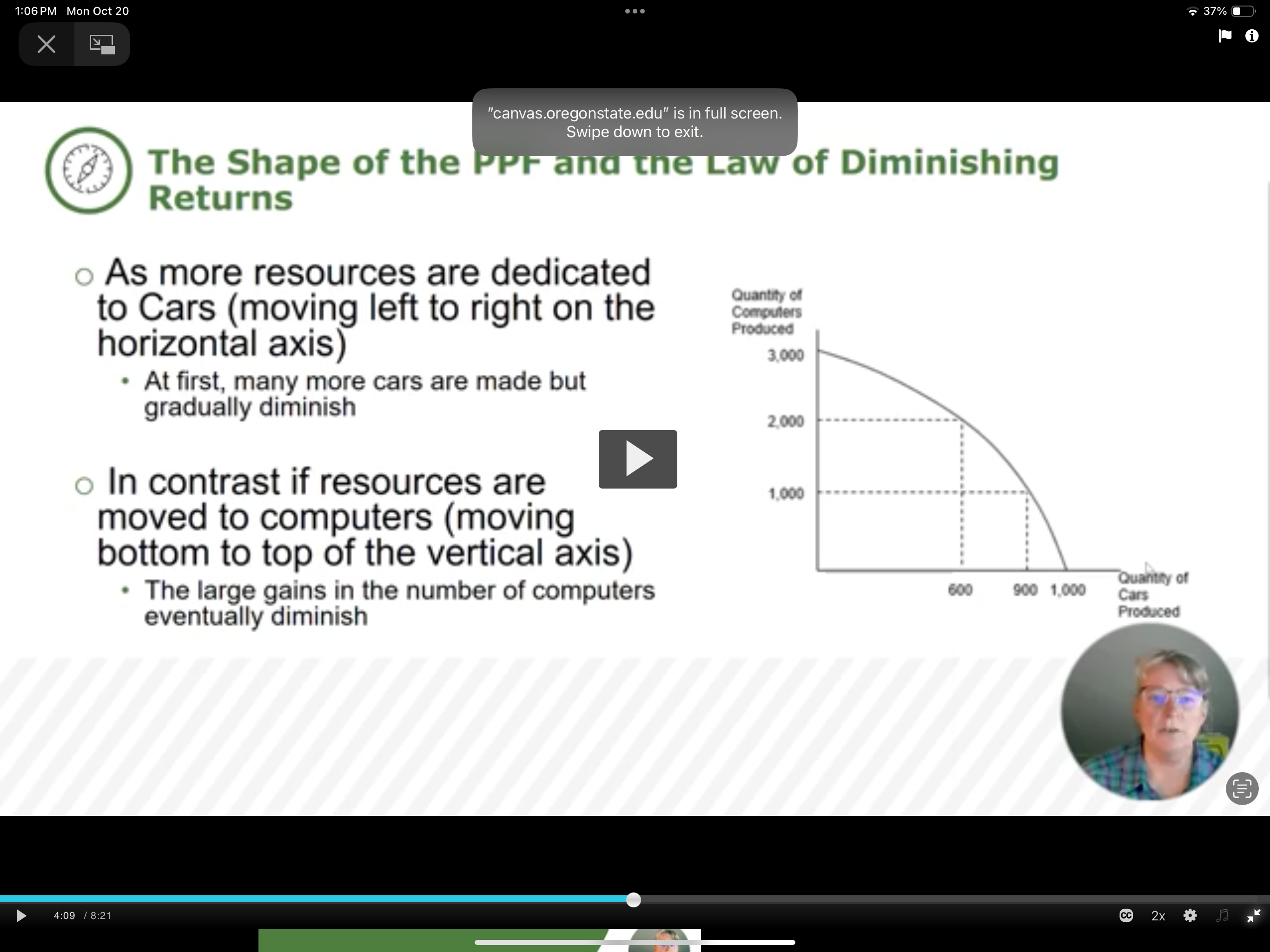 <p>As additional increments of resources to producing a good or service are added, the marginal benefit from those additional increments will decline</p>