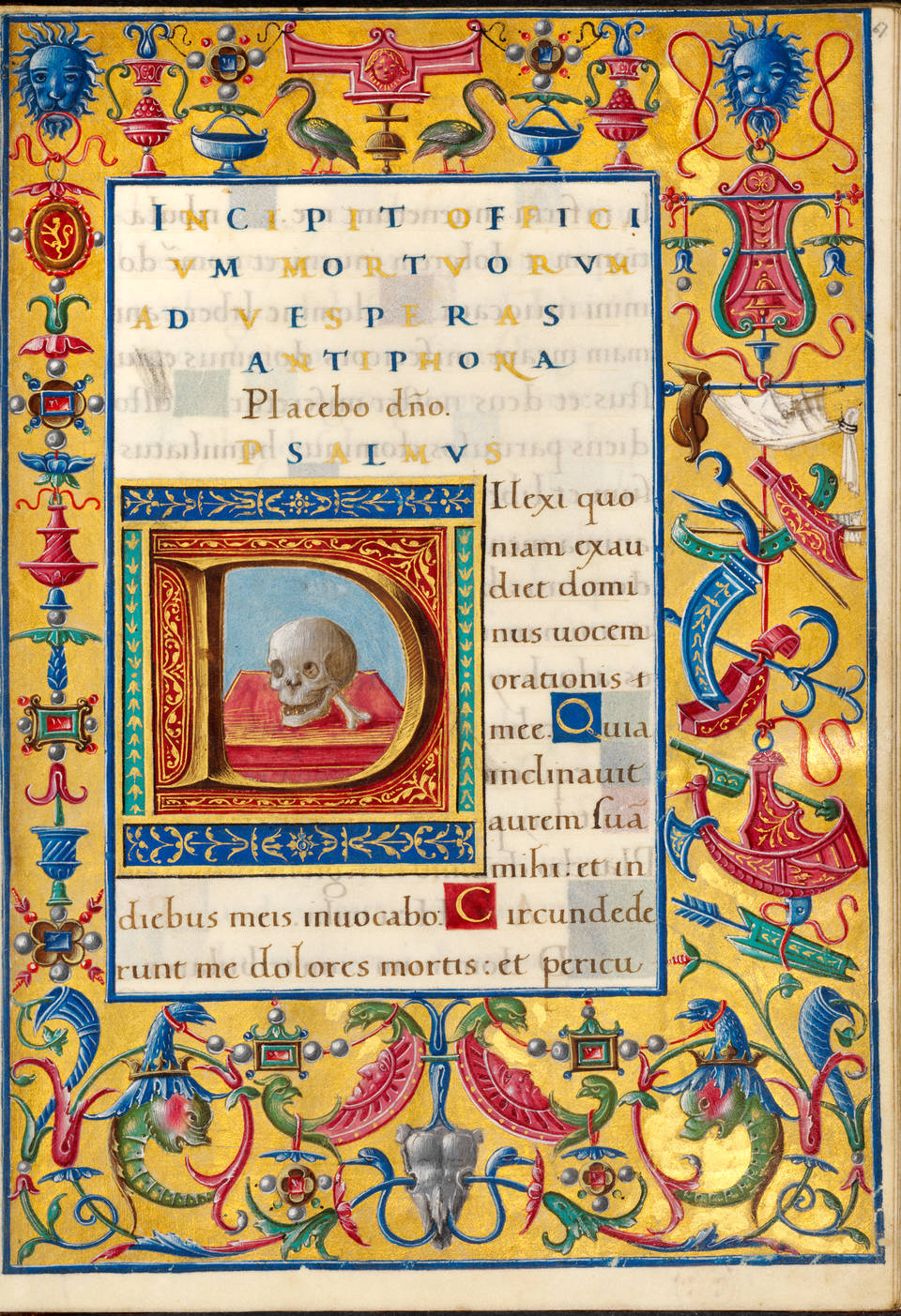 <p>decorated texts created by hand during the Middle Ages, often featuring elaborate illustrations and gold leaf. </p>