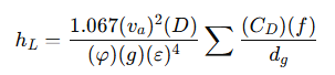 <p>What is this equation for and define the terms</p>