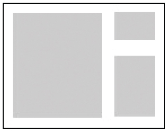 <p>Place elements in ordered columns rather than a haphazard arrangement. Align edges of boxes exactly using guides and snapping. </p>