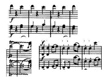 <p>All legato tounged except for the anacrusis after the trills and on the third beat of bars 49-51</p>