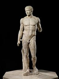 <ul><li><p><strong>Doryphoros </strong>(Classical Greece) → contrapposto</p></li></ul><p></p>