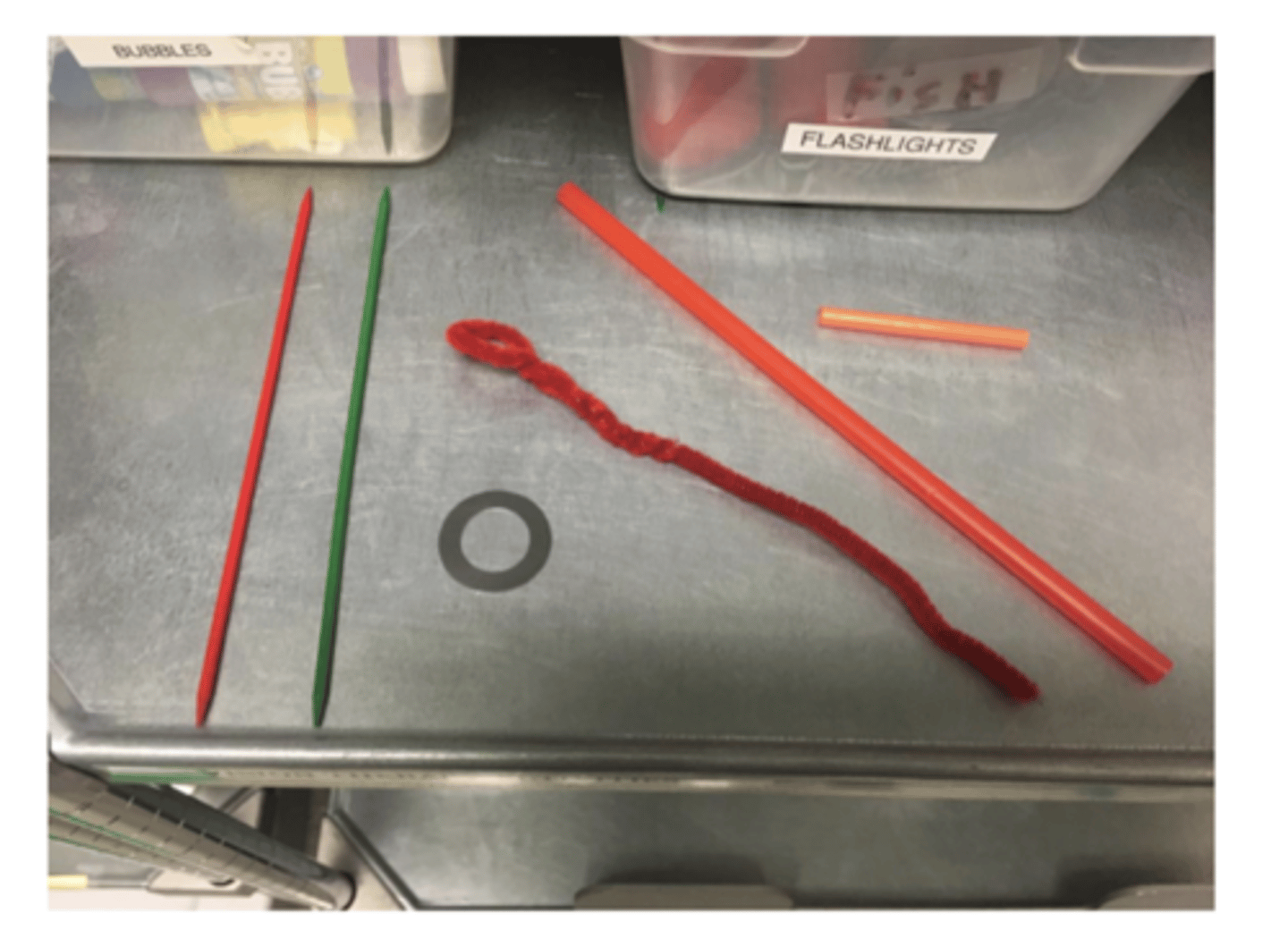 <p>- pointer</p><p>- straw or tubes of varying diameters</p>