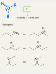 <p>3 bonds + 1 lone pair</p>