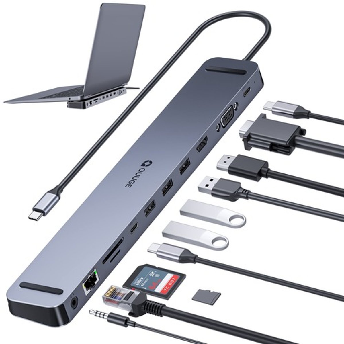 <p>Similar to a docking station but without an expansion card option and usually connects using USB</p>
