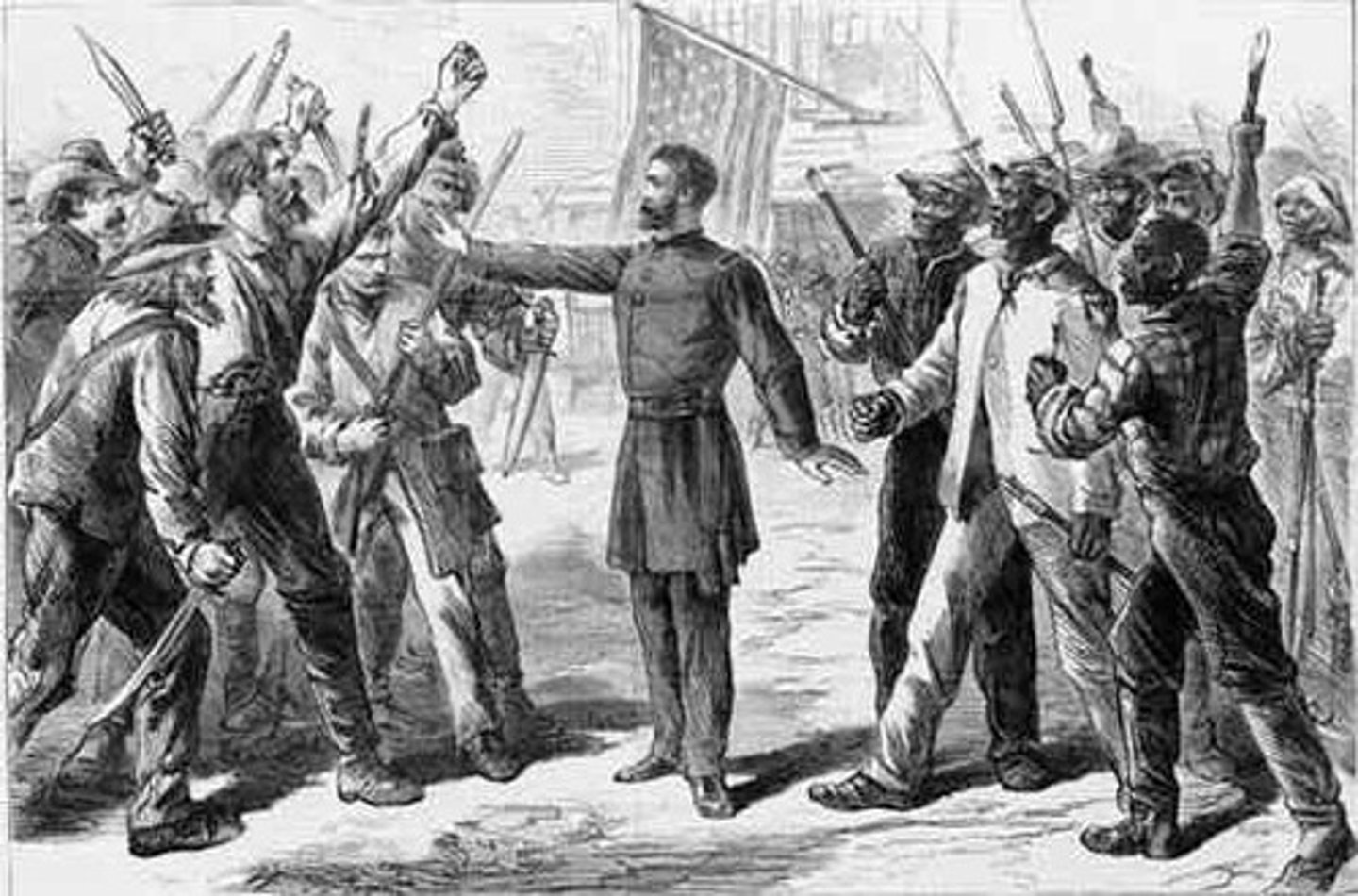 <p>Laws denying most legal rights to newly freed slaves; passed by southern states following the Civil War</p>