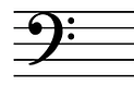 <p>clef with middle C located one ledger line <strong>above</strong> the staff</p>