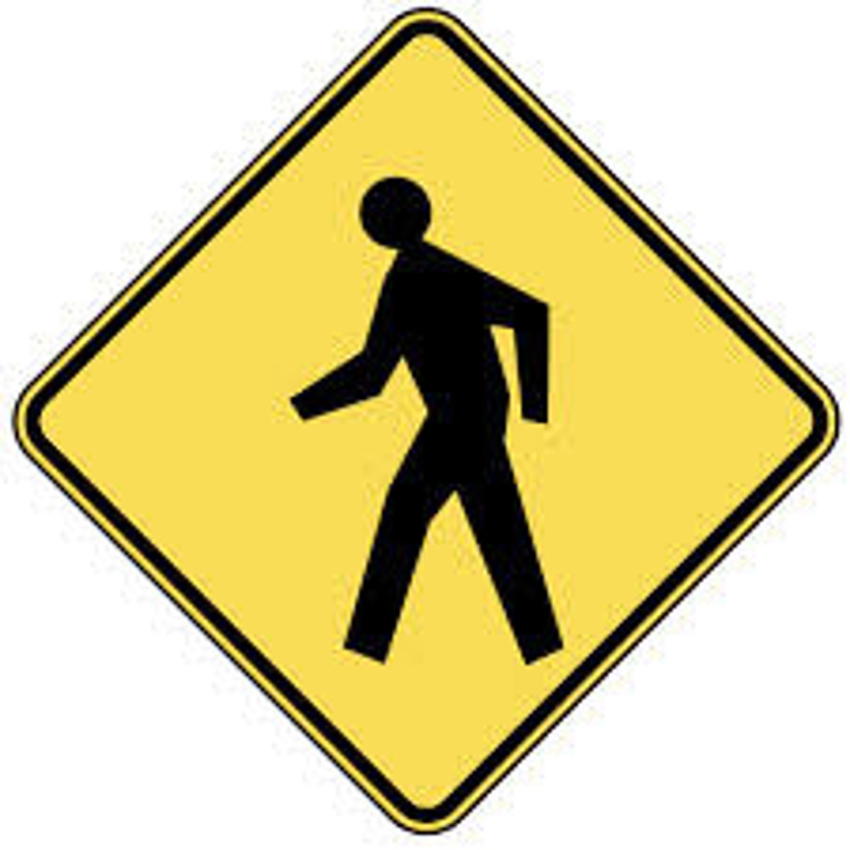 <p>pedestrians have the right-of-way at intersections, whether the crosswalk is marked or not.</p>