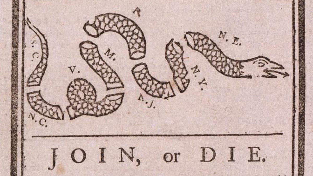 Join or Die Cartoon