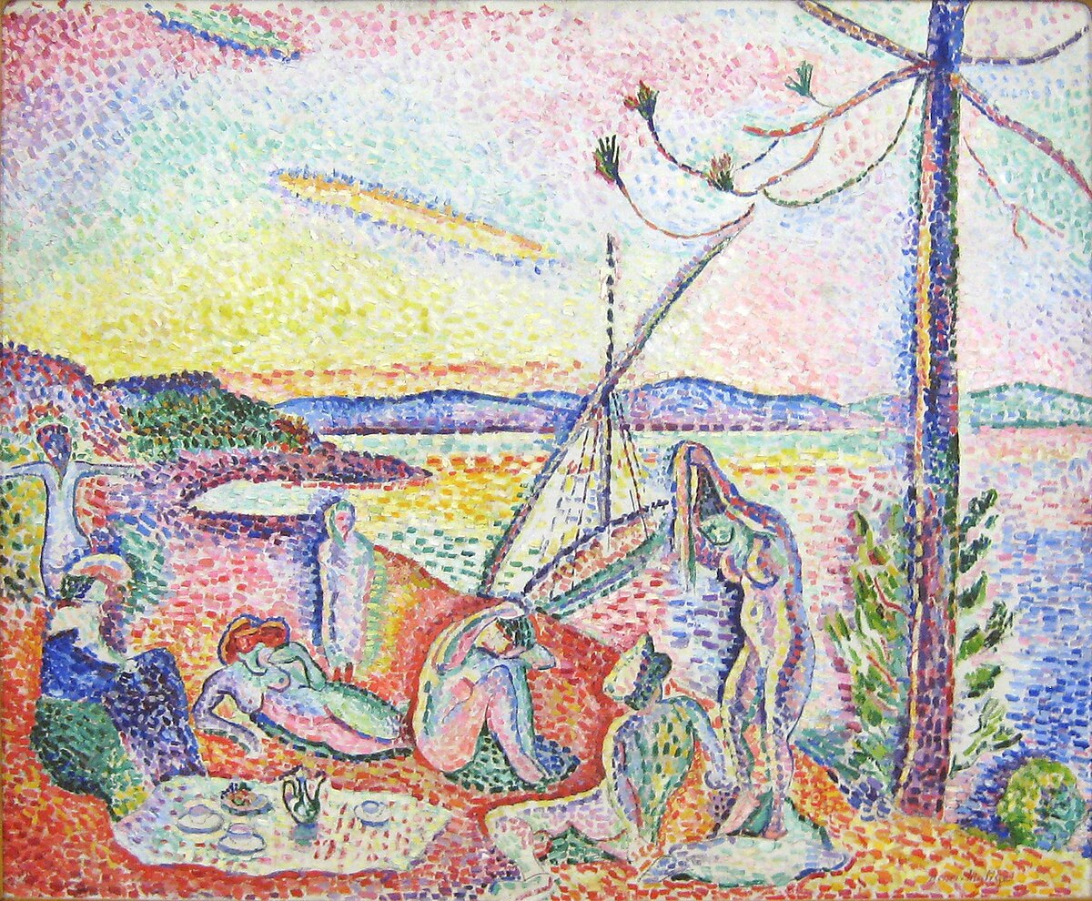 <p>Henri Matisse, <em>Luxe, Calme et Volupté</em>, 1904. Oil on canvas. Fauvism/Expressionism.</p>