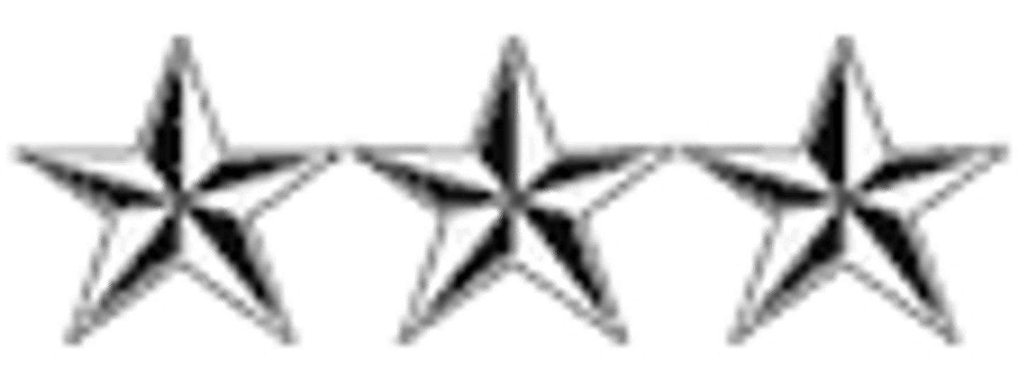 <p>O-9 (USAF, Army, USMC)</p>