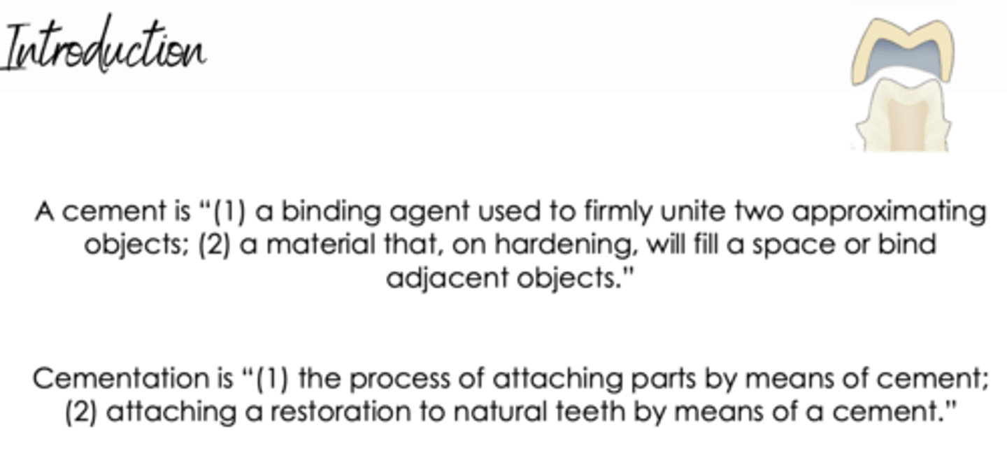 <p>Cementation</p>