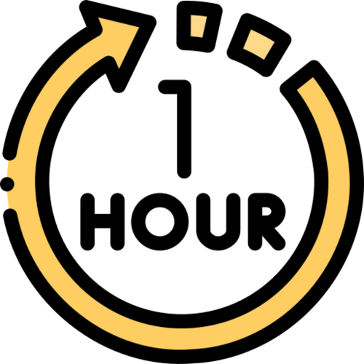 <p>die Stunde, -n</p><p>(Ich bin in einer Stunde wieder zurück.)</p><p>(I'll be back in an hour.)</p>