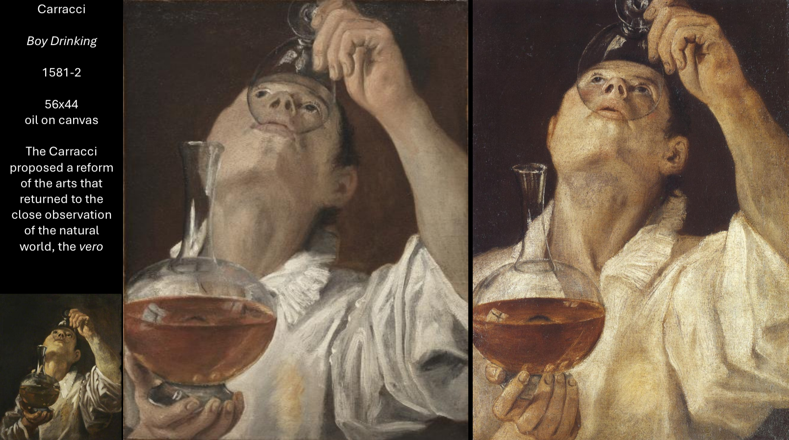 <p>Name of artist, name of work</p>
