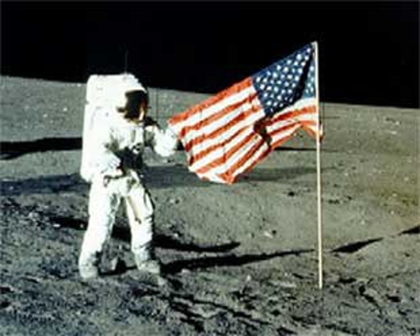 <p>First man on the moon. The United States was now ahead in the "Space Race"</p>