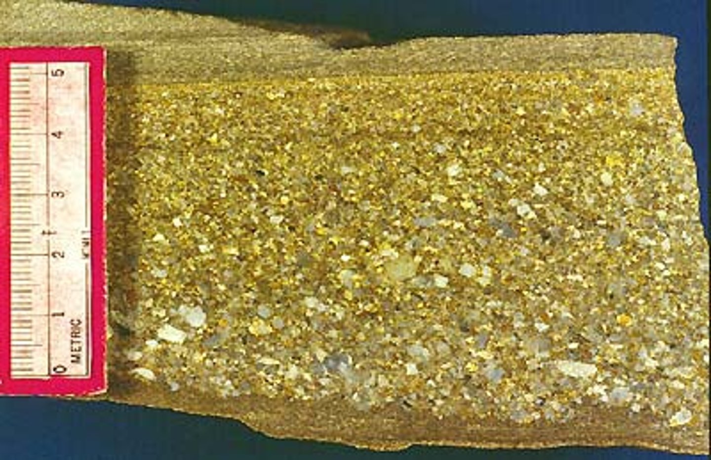 <p>Sedimentary layers in which the particle sizes become progressively heavier and coarser toward the bottom layers; formed by turbidity currents.</p>