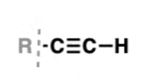 <ul><li><p>contain a carbon-carbon triple bond</p></li><li><p>sometimes called acetylenes </p></li><li><p>substituents are called alkynyl groups </p></li><li><p>carbons are sp hybridized with a linear geometry </p></li></ul><p></p>