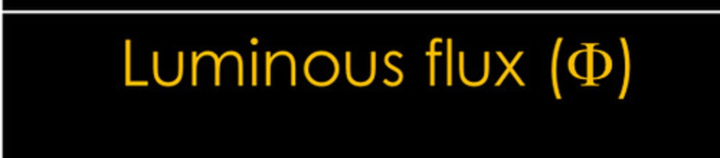 <p>What is the symbol for luminous flux?</p>