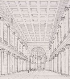 <p>Restored Severan Basilica</p>