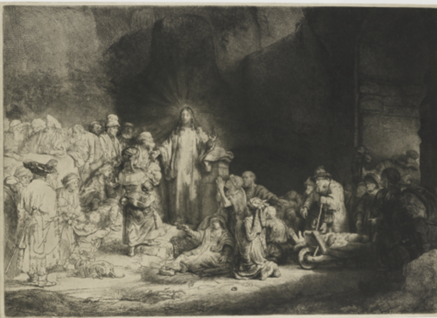 <p>medium- a mix of etching and drypoint</p><p>dutch artist</p><p>chiaroscuro</p><p>baroque</p><p>location- rijkmuseum in Amsterdam</p>