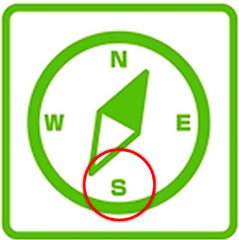 <p>ทิศใต้</p>