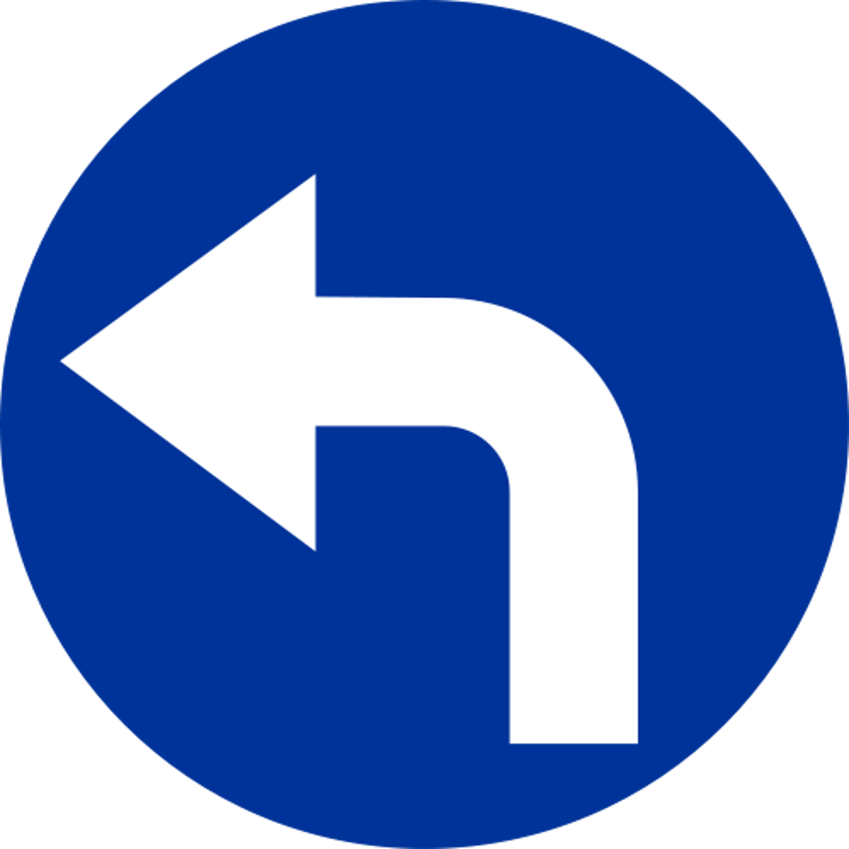 <p>abbiegen (nach links abbiegen)</p>