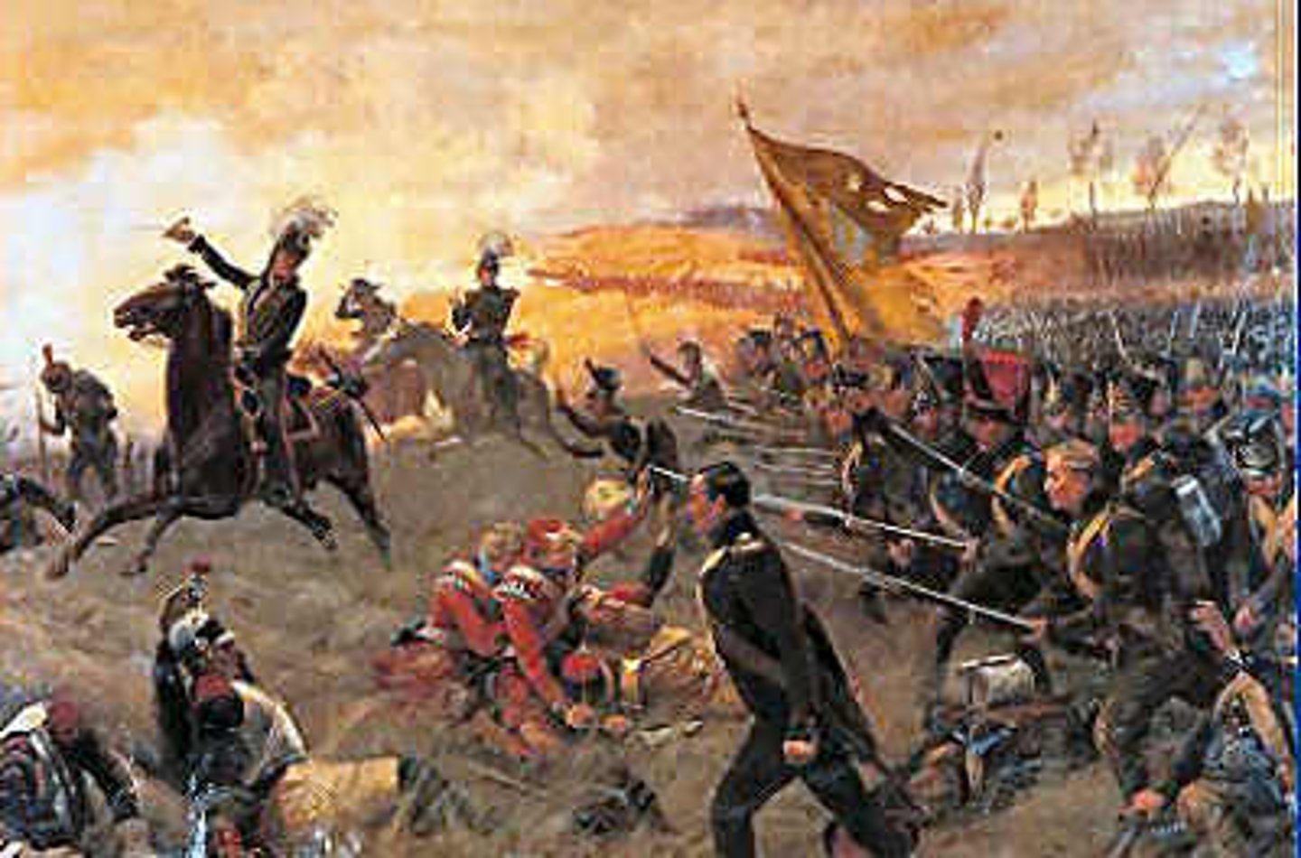 <p>The Battle of Waterloo, in 1815, was the decisive battle in which Napoleon was defeated by a British-led coalition, leading to his exile and the end of the Napoleonic era.</p>