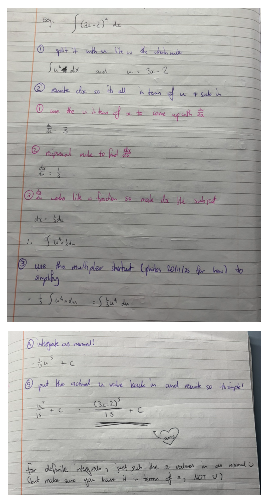 <p>integration by <strong>substitution</strong></p><p></p>