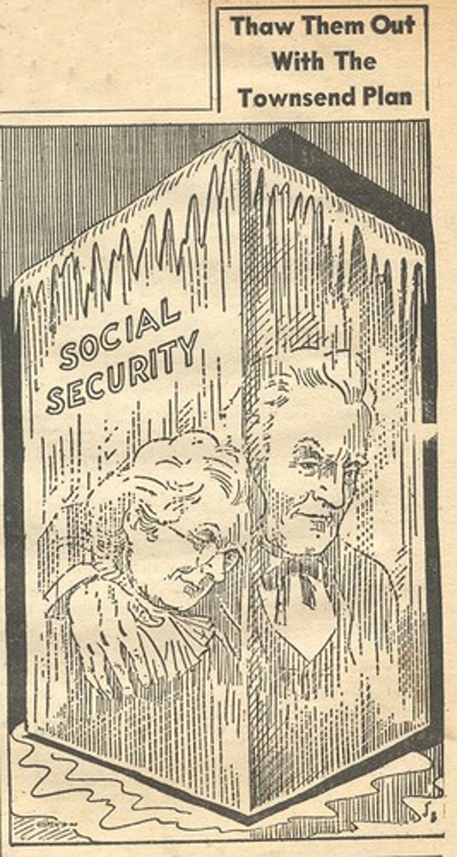 <p>New Deal critic; focused on the needs of older Americans; ideas for a pension plan for retirees contributed to formation of Social Security</p>