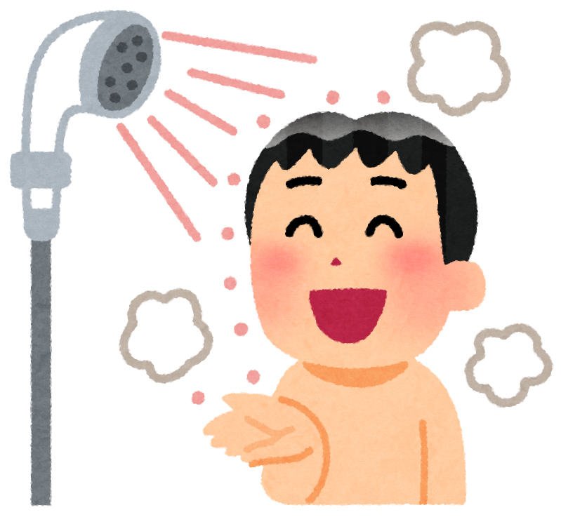 <p>take a shower</p>