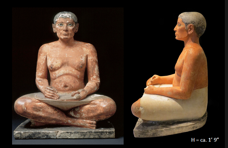 <p><strong>Seated Scribe</strong> (The Old Kingdom)</p>