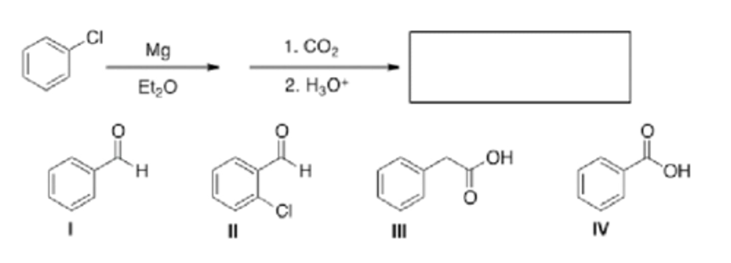 <p>What is the major organic product of the following reaction?</p>