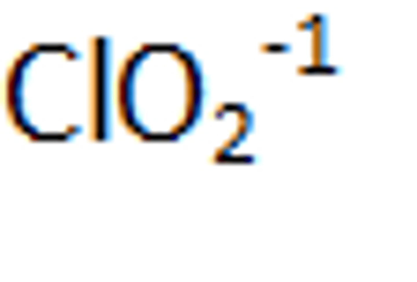 <p>ClO2 -1</p>