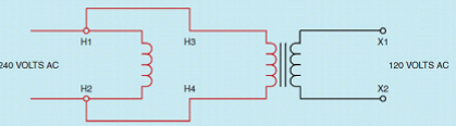 <p>____ 8. This is a step up transformer:</p>