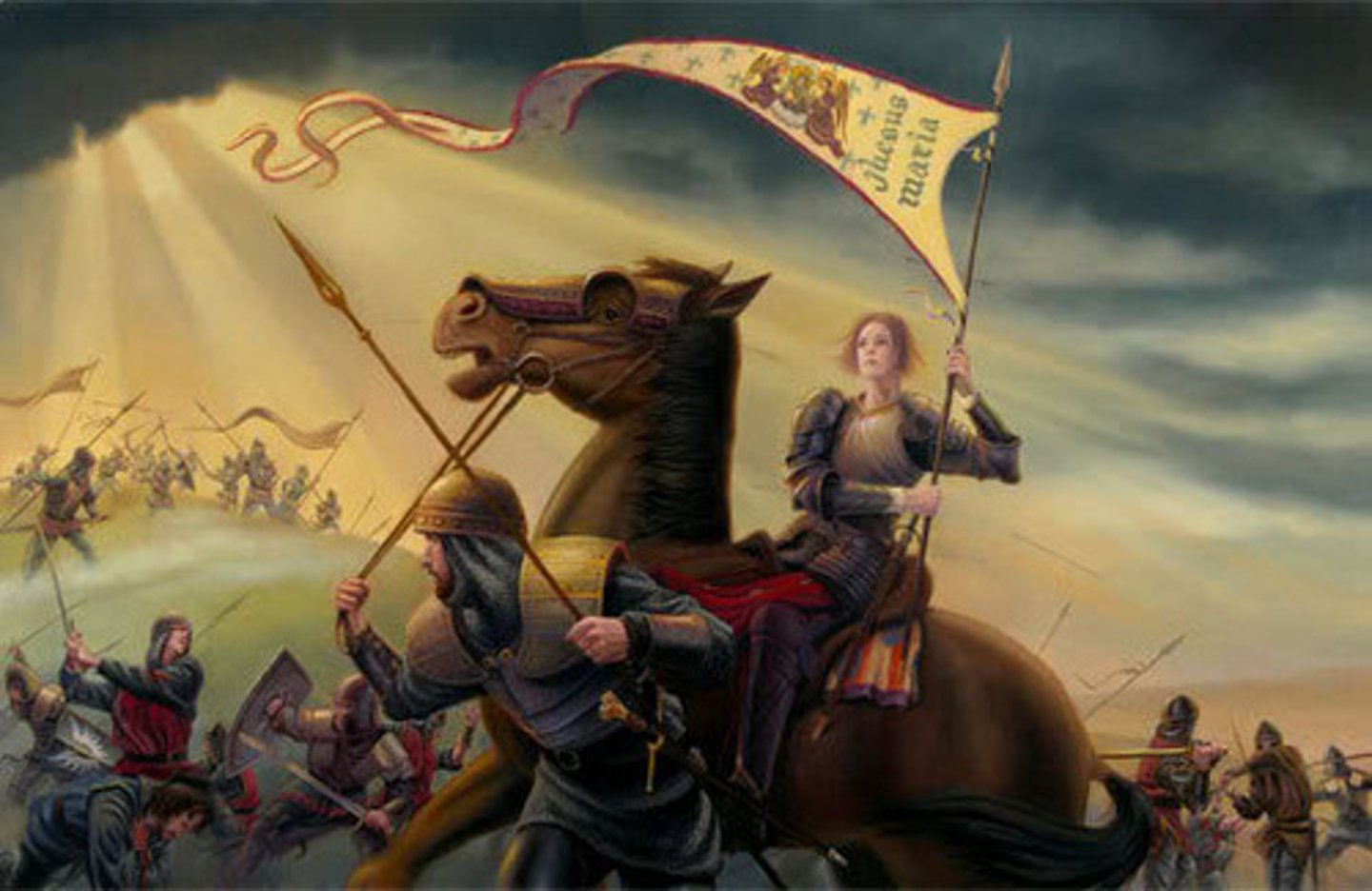 <p>Peasant, French teenager who rallied the French troops against the English</p>