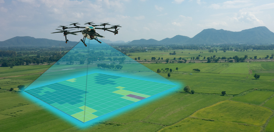 <p>P<span>rocess of collecting information about the Earth's surface from a distance, typically using satellites, aircraft, or drones</span></p>