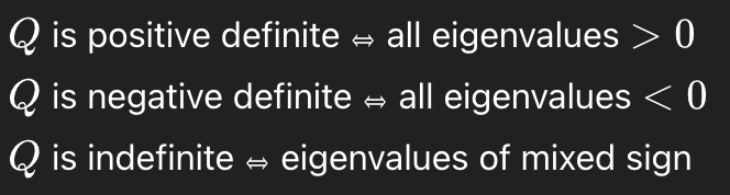 <p>If A is symmetric:</p><p></p><p>No completing the square needed</p><p></p>