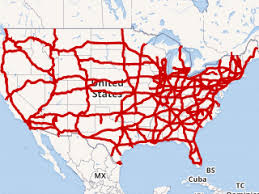 <p>a network of controlled-access highways that forms part of the National Highway System in the United States</p>