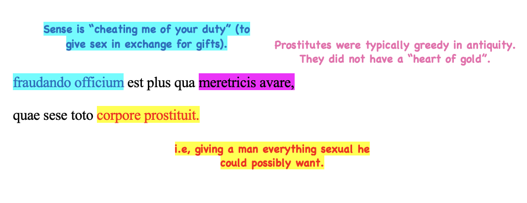 <p>By deceiving in your duty, is more the nature of a greedy whore</p><p>Who prostitutes herself with her whole body.</p>