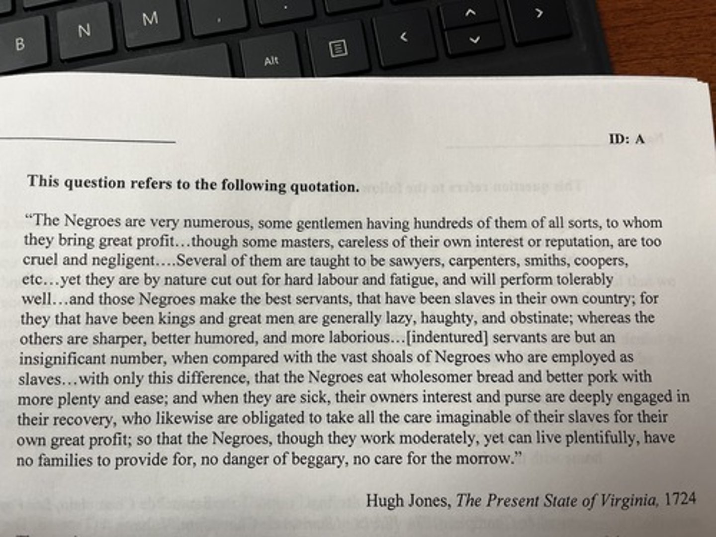 <p>The ideas expressed in the passage above most clearly show the influence of which of the following?</p>