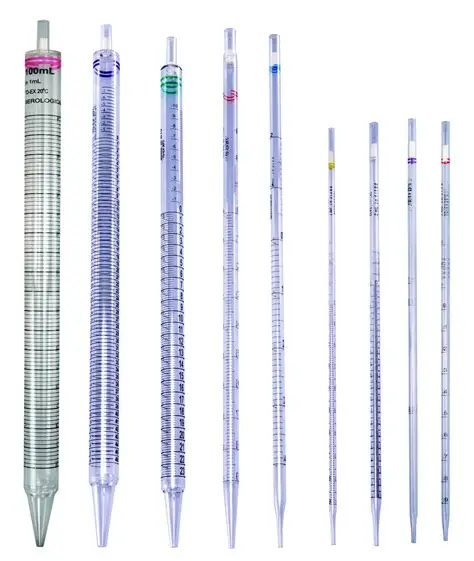 <p>A "to deliver" (TD)/"blowout" pipette. Its calibration extends to the tip.</p>