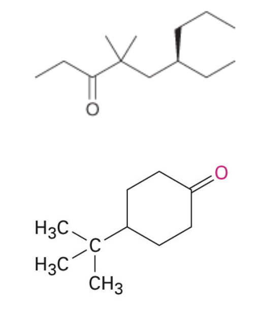 <p>Problems&nbsp;</p><ol><li><p>Name the following compounds: </p></li><li><p>Draw 2, 3-butanedione.</p></li></ol><p></p>