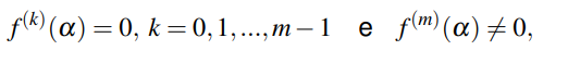 <p>il radice di una funzione viene definito come l’insieme di valore di x tali che f(x) = 0</p><p>un radice di funzione f di molteplicità m è uno, tale che: <br></p>