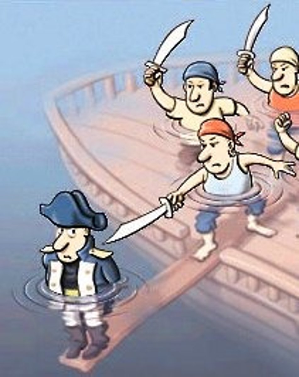 <p>Open rebellion against authority.</p>