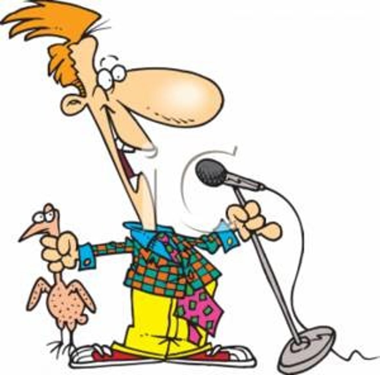 <p>to tell (jokes)</p>